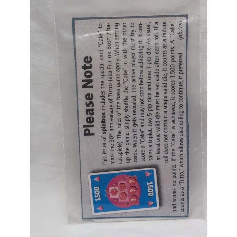 Tutto: Torte Promo Card